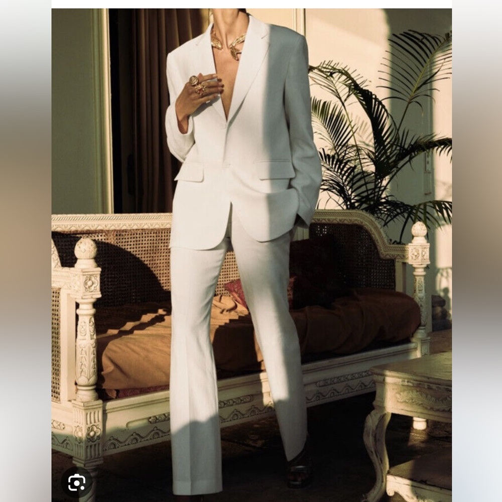 Zara new  tuxedo white suit - Picture 3 of 15